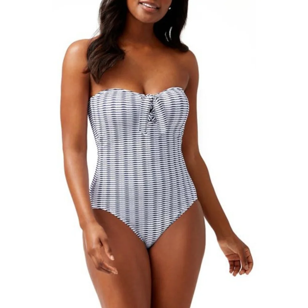 NWT, Tommy Bahama Island Cays Bandeau One Piece Swimsuit